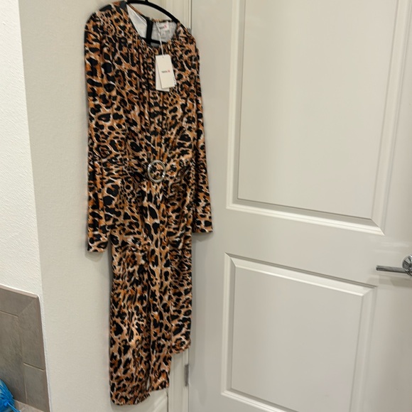 Paco Rabanne for H&M leopard print dress XXL NWT - Picture 4 of 5